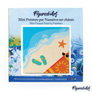 Mini Peinture Par Numéros 20X20Cm Avec Cadre A La Plage