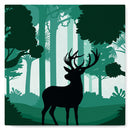 Mini Peinture par Numéros petit format 20x20cm avec cadre Cerf en alerte