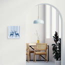 Mini Peinture Par Numéros 20X20Cm Avec Cadre Rencontre De Cerfs