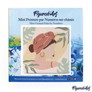 Mini Peinture Par Numéros 20X20Cm Avec Cadre Femme Au Turban De Profil