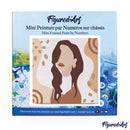 Mini Peinture Par Numéros 20X20Cm Avec Cadre Femme Songeuse
