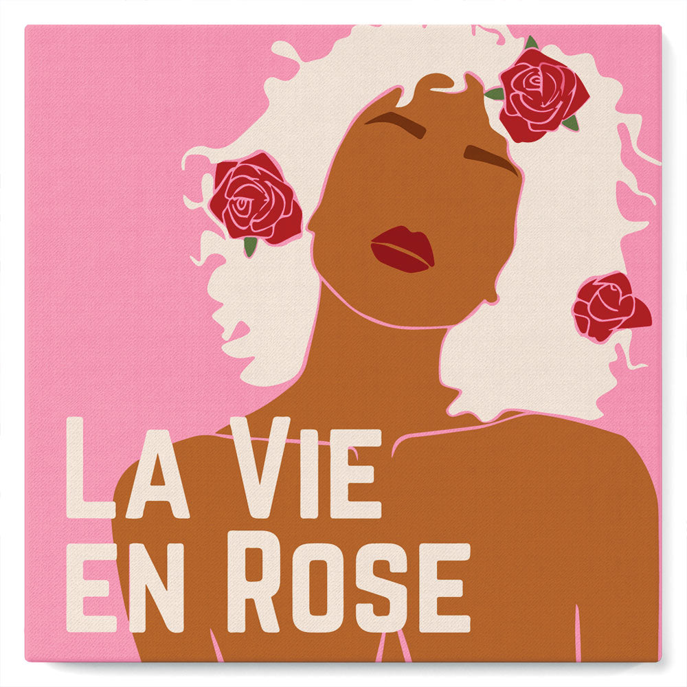 Mini Peinture Par Numéros 20X20Cm Avec Cadre La Vie En Rose