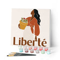 Mini Peinture Par Numéros 20X20Cm Avec Cadre Liberté