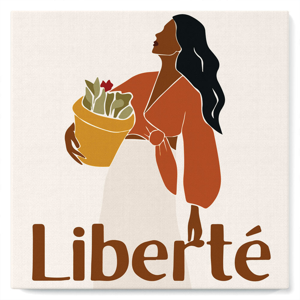 Mini Peinture Par Numéros 20X20Cm Avec Cadre Liberté