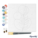 Mini Peinture Par Numéros 20X20Cm Avec Cadre Plante