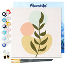 Mini Peinture Par Numéros 20X20Cm Avec Cadre Plante