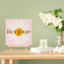 Mini Peinture Par Numéros 20X20Cm Avec Cadre Bonjour