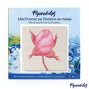 Mini Peinture Par Numéros 20X20Cm Avec Cadre Bouton De Rose
