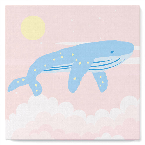 Mini Peinture par Numéros petit format 20x20cm avec cadre Baleine à bosse