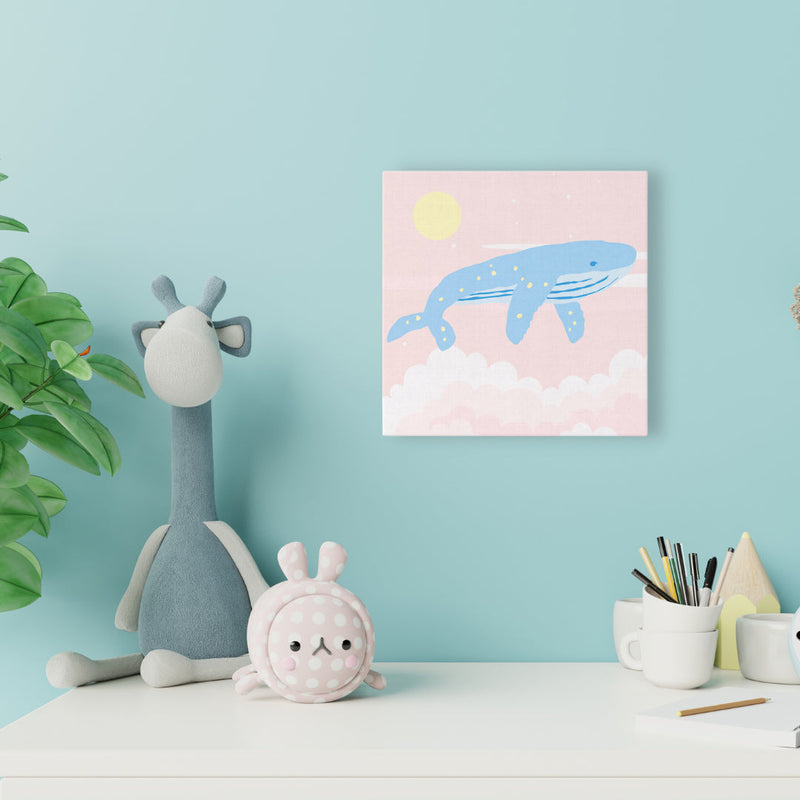 Mini Peinture Par Numéros 20X20Cm Avec Cadre Baleine À Bosse