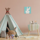 Mini Peinture Par Numéros 20X20Cm Avec Cadre Lapin Blanc