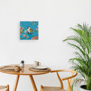 Mini Peinture Par Numéros 20X20Cm Avec Cadre Oiseau Et Papillon