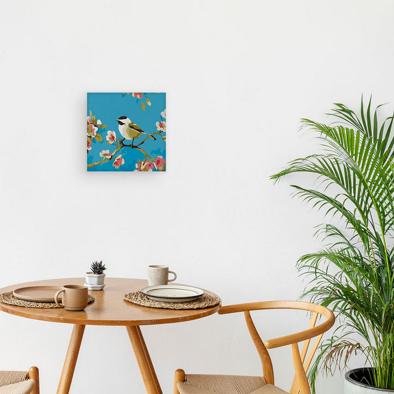 Mini Peinture Par Numéros 20X20Cm Avec Cadre Oiseau Et Papillon