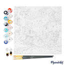 Mini Peinture Par Numéros 20X20Cm Avec Cadre Printemps En Provence