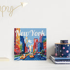 Mini Peinture Par Numéros 20X20Cm Avec Cadre New York