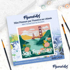 Mini Peinture Par Numéros 20X20Cm Avec Cadre San Francisco