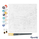 Mini Peinture Par Numéros 20X20Cm Avec Cadre Lisbonne