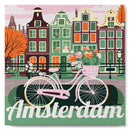 Mini Peinture par Numéros 20x20cm avec cadre Vélo à Amsterdam