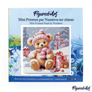 Mini Peinture Par Numéros 20X20Cm Avec Cadre Ours En Peluche Et Cadeaux