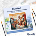 Mini Paint By Numbers 20X20Cm With Frame Sunny Village Church
