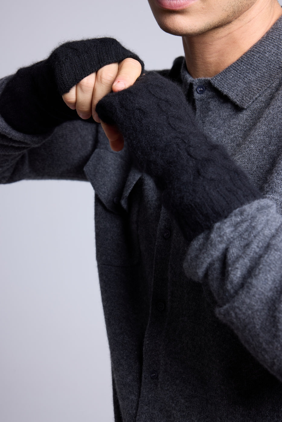 Sfez Unisex Mittens - Black - Unisex