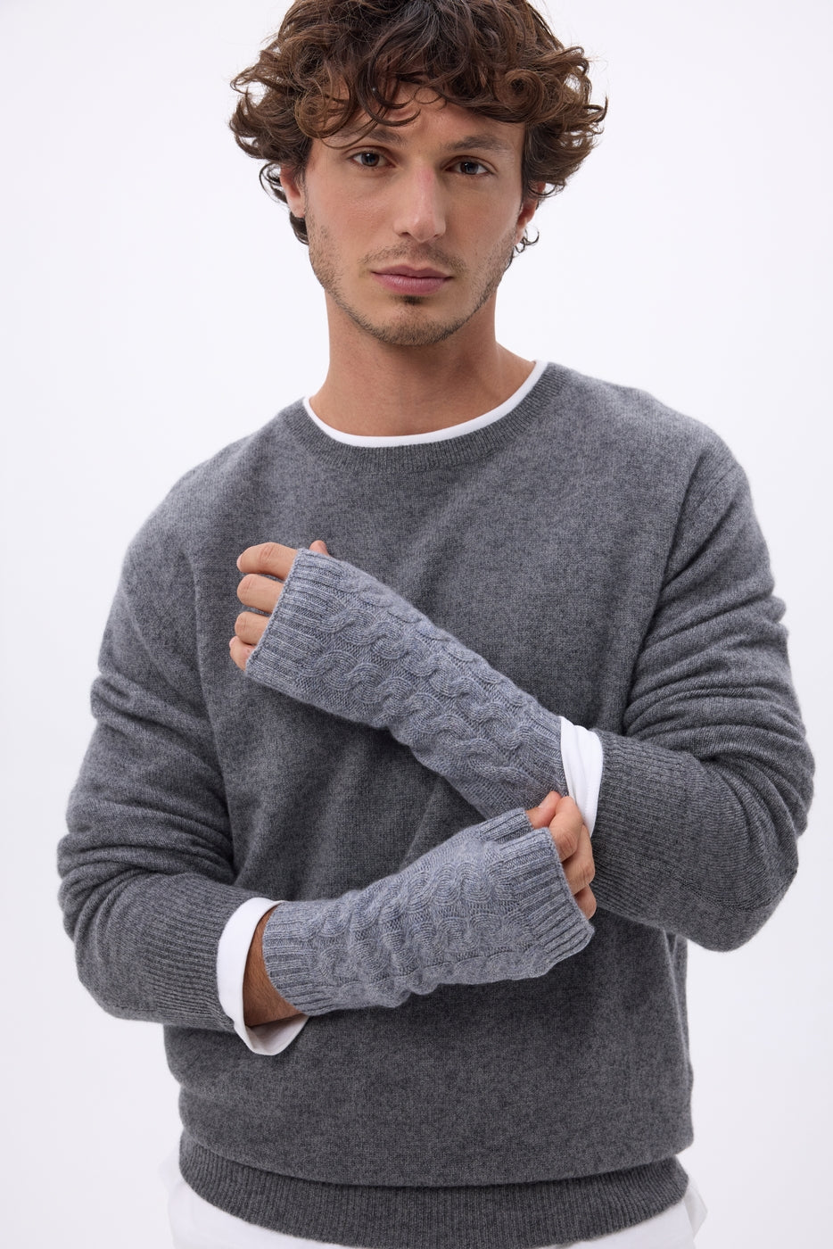 Fäustlinge Sfez - Dunkelgrau - Unisex - 100 % Kaschmir