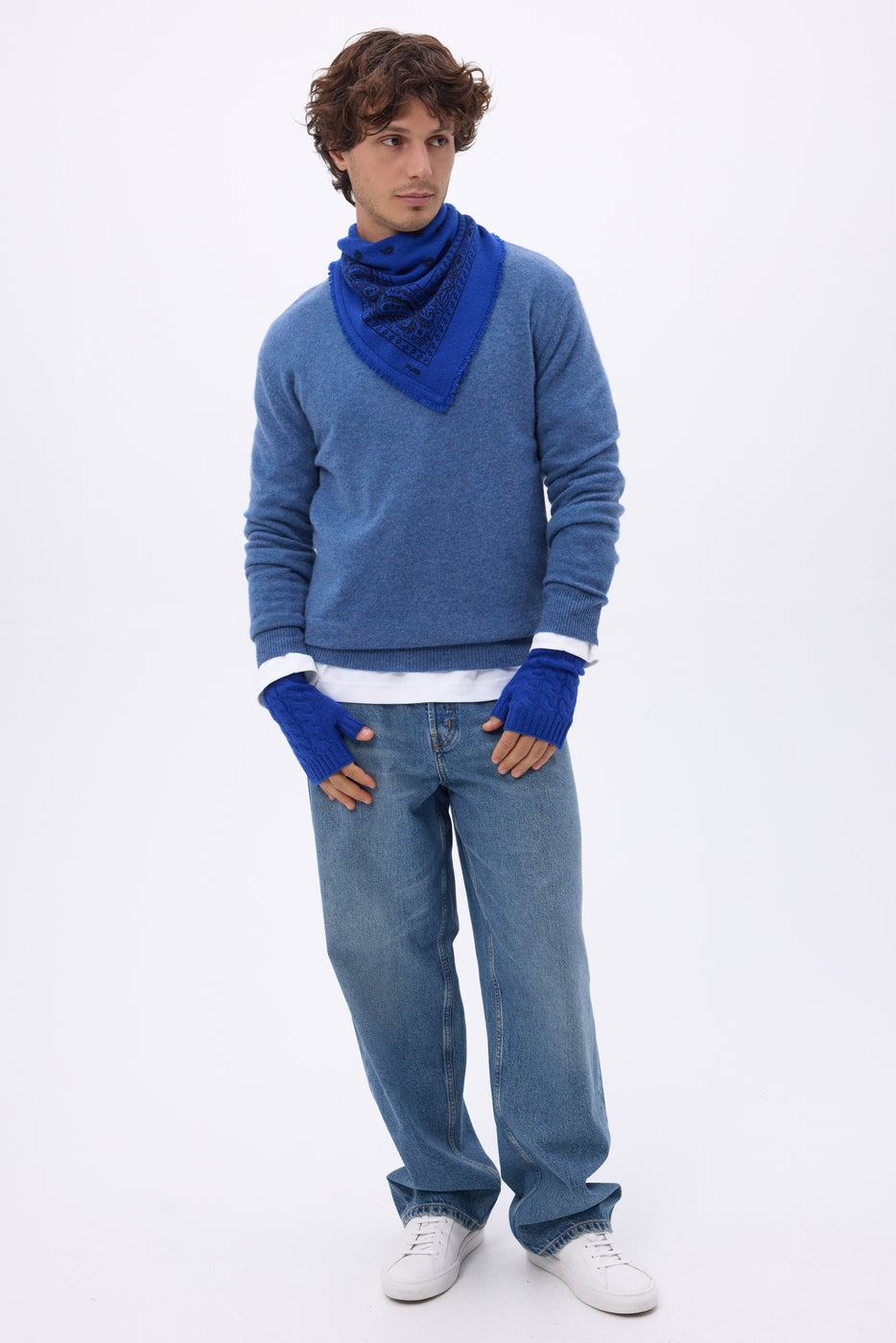 Mitaines Sfez - Bleu Roi - Mixte - 100% Cachemire
