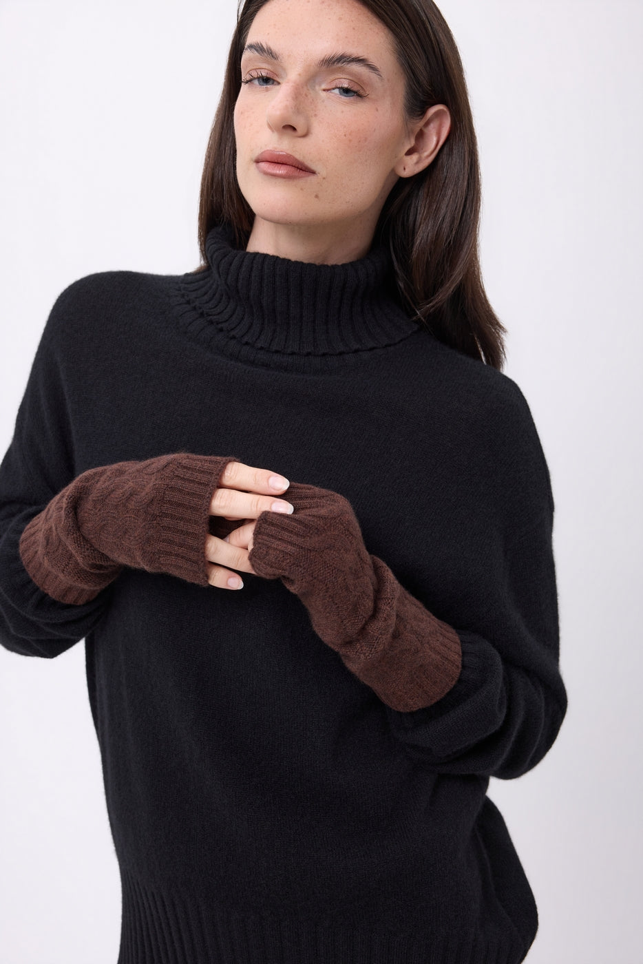 Mitones Sfez - Marrón chocolate - Unisex