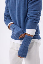 Mitaines Sfez - Bleu Jean - Mixte - 100% Cachemire