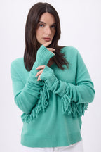 Sfez Fingerless Gloves - Pastel Green - Unisex
