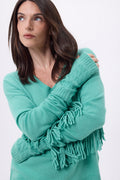 Sfez Fingerless Gloves - Pastel Green - Unisex