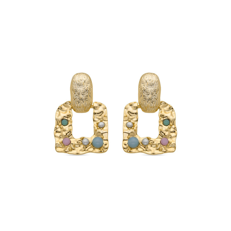 Earrings Paile Finish 18K Yellow Gold