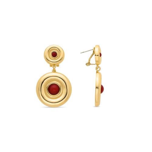 Earrings Orche 18K Yellow Gold Finish