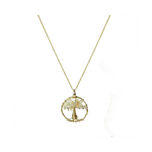Budleia Necklace In 18 Carat Yellow Gold
