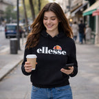 Sweat À Capuche Ellesse Femme - Noir