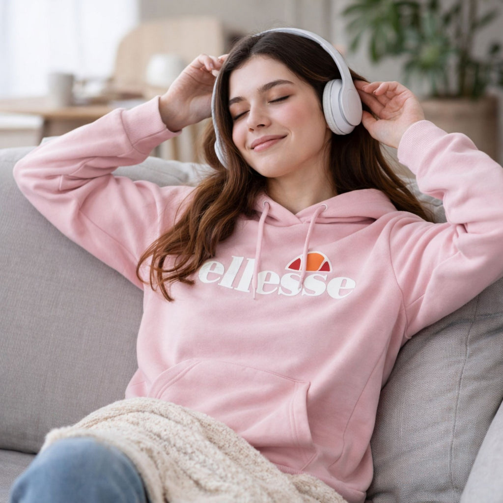Sweat À Capuche Ellesse Femme - Rose