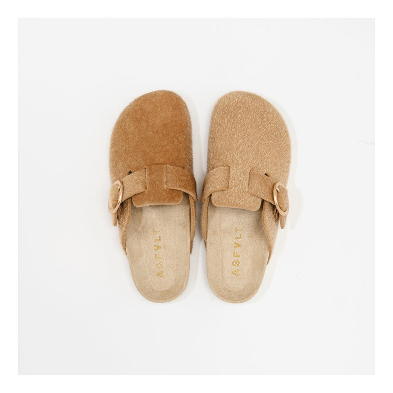 Mules Flair Tan-Fur