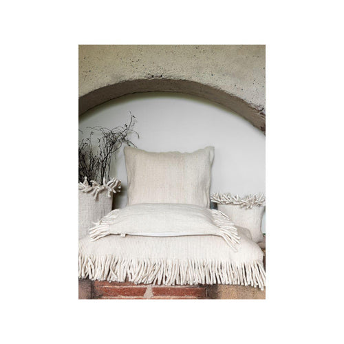 Coussin En Laine - Shady - Écru