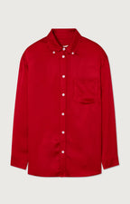 American Vintage - Relaxed Fit Long Sleeve Buttoned Collar Shirt - Coccinelle - Women