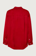 American Vintage - Relaxed Fit Long Sleeve Buttoned Collar Shirt - Coccinelle - Women
