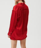 American Vintage - Relaxed Fit Long Sleeve Buttoned Collar Shirt - Coccinelle - Women