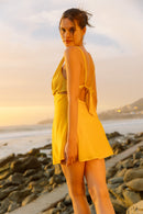 Shana Short Dress - Yellow