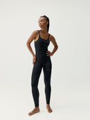 Camiseta Crop Shantala Negro - Mujer