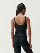 Camiseta Crop Shantala Negro - Mujer
