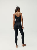 Camiseta Crop Shantala Negro - Mujer