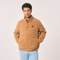 Pull En Sherpa Col Zippé - Dune