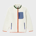 Veste En Sherpa Mixte Zippée - Ivoire
