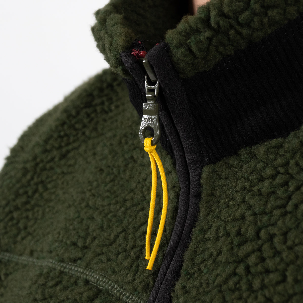 Veste Sherpa Mixte Zippée Sans Manches Kaki