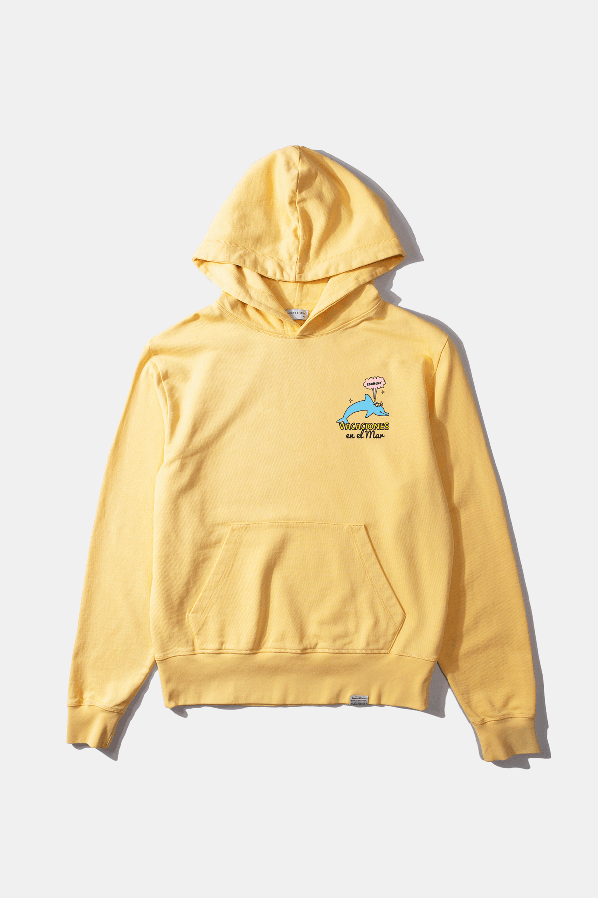 Sweat À Capuche Shelly Plain Light Yellow