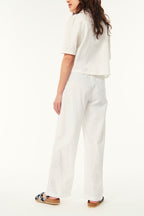 Shiny Trousers - Ecru